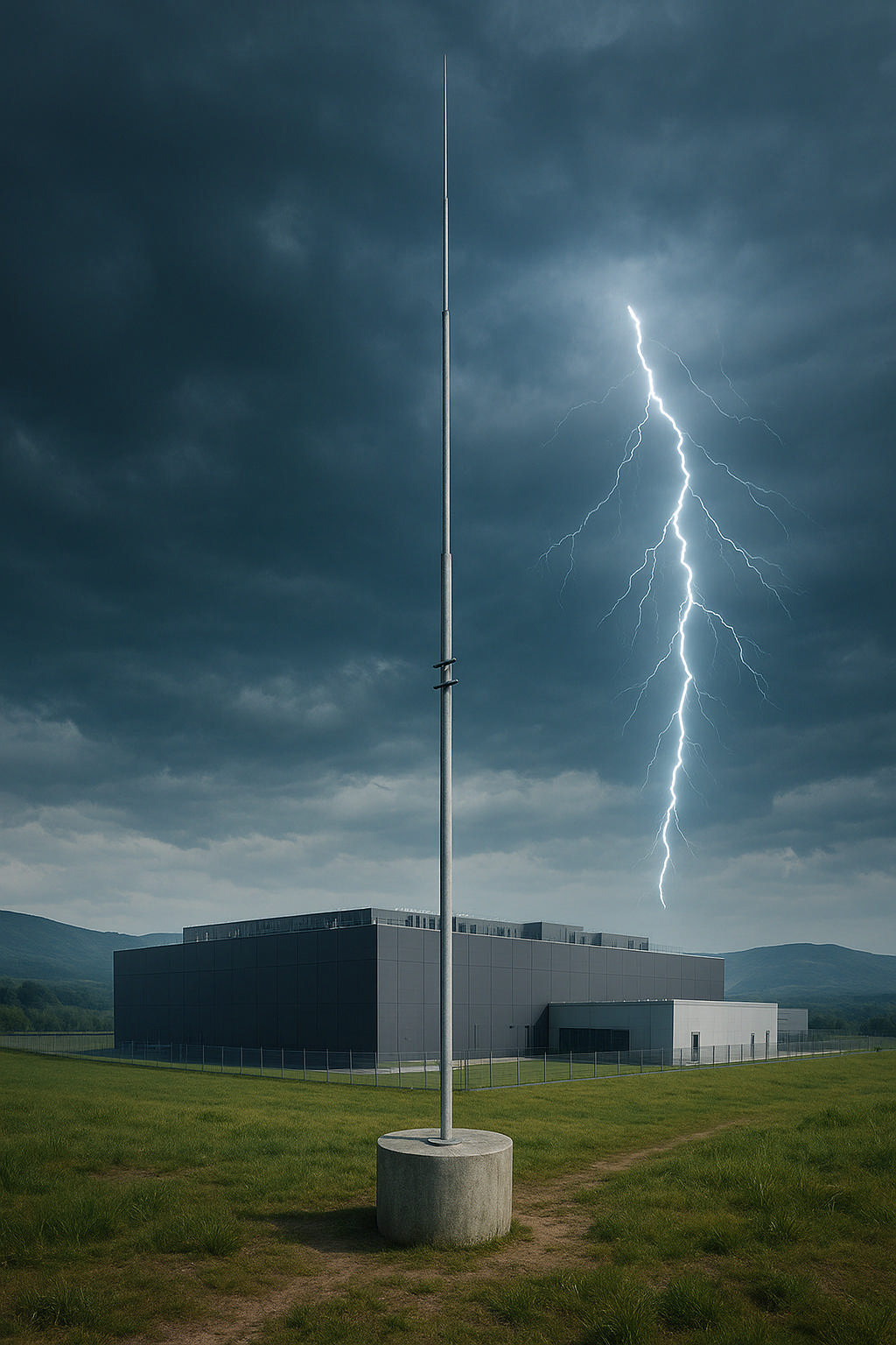 Spesialleveranse: Lynvernssystem til datasenter.